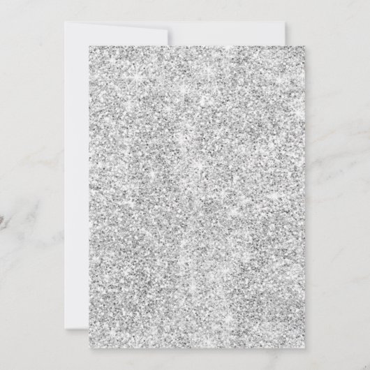 Invitation VIRTUAL Silver White Christmas Online Party (Dos)