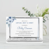 Invitation Virtual Sip & Voir Welcome Baby Boy (Debout devant)