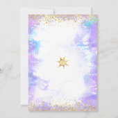 Invitation Virtual Sweet 16 Purple Aquarelle Or Anniversaire (Dos)