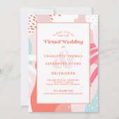 Invitation Virtuel en ligne | Moderne Géométrique Abstrait de (Devant)