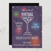 Invitation virtuelle à célébrer en ligne (Devant / Derrière)