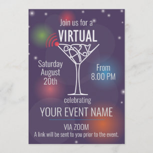 Invitation virtuelle à célébrer en ligne