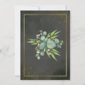 Invitation virtuelle aquarelle verte et noire (Dos)