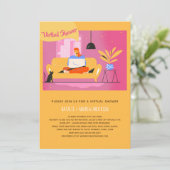 Invitation virtuelle Bébé ou Fête des mariées, Ann (Debout devant)