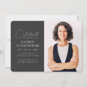 Invitation Virtuelle Célébrez sa vie Photo simple moderne (Devant)