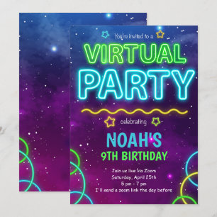 Invitation virtuelle d'anniversaire