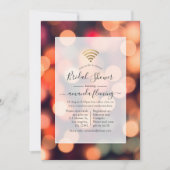 Invitation Virtuelle de Lumières Bokeh pour une Fê (Devant)