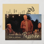 Invitation virtuelle de Pessa'h familiale avec pho (Devant / Derrière)