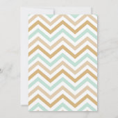 Invitation virtuelle Pastel Gold et Green Zig Zag (Dos)