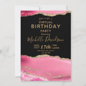 Invitation virtuelle pour l'anniversaire de l'Agat (Devant)