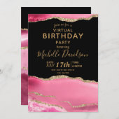 Invitation virtuelle pour l'anniversaire de l'Agat (Devant / Derrière)