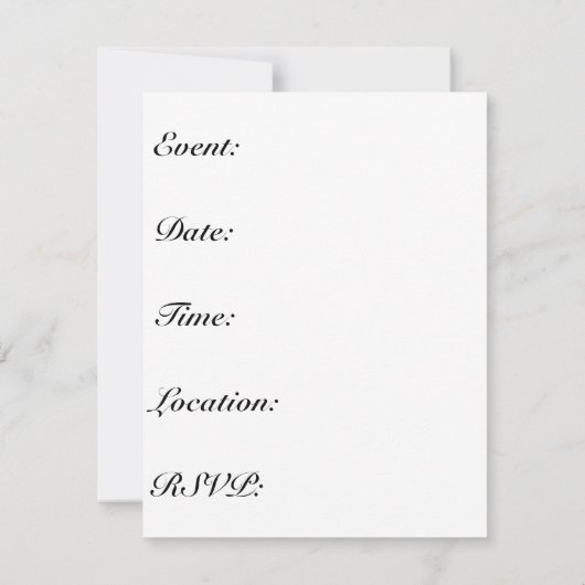 Invitation Visage avec Ballons rouges (Dos)