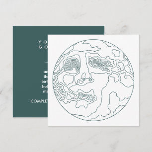 Invitation visage dans la lune