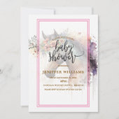 Invitation Visage de cheval avec couronne de fleurs. (Devant)