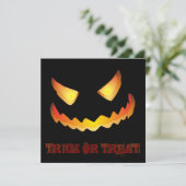 Invitation Visage de citrouille 2 pour Halloween (Debout devant)