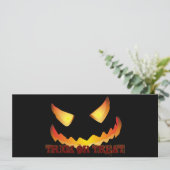 Invitation Visage de citrouille 2 pour Halloween (Debout devant)