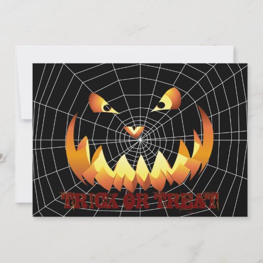 Invitation Visage de citrouille 4 pour Halloween (Devant)
