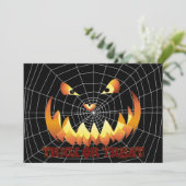 Invitation Visage de citrouille 4 pour Halloween (Debout devant)
