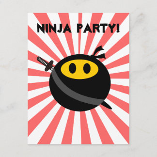 Invitation Visage de Ninja