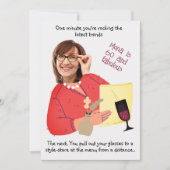 Invitation Visage drôle - 60 & Fabuleux photo fantasque Anniv (Devant)