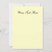 Invitation Visage Jaune Jaune Classique des années 70 (Dos)