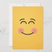 Invitation Visage souriant aux yeux souriants (Devant)