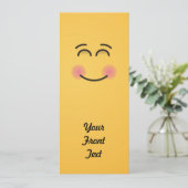 Invitation Visage souriant aux yeux souriants (Debout devant)