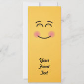 Invitation Visage souriant aux yeux souriants (Devant)