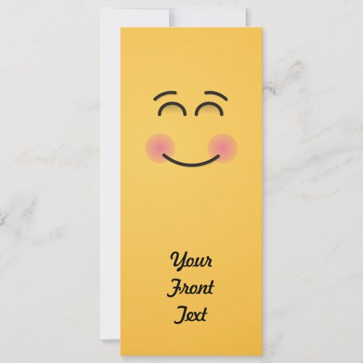 Invitation Visage souriant aux yeux souriants (Devant)