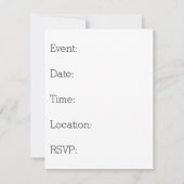 Invitation Visage Souriant avec Ballons Rouges (Dos)