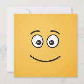 Invitation Visage souriant avec yeux ouverts (Devant)