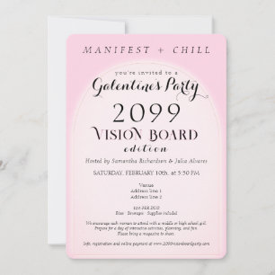 Invitation Vision Board Party Networking Galentine's Party