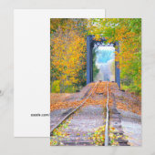 Invitation vision de rail d'automne (Devant / Derrière)