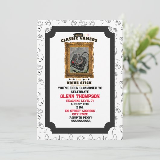 Invitation Vision Groovy des Joueurs Classiques (Debout devant)