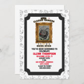 Invitation Vision Groovy des Joueurs Classiques (Devant / Derrière)