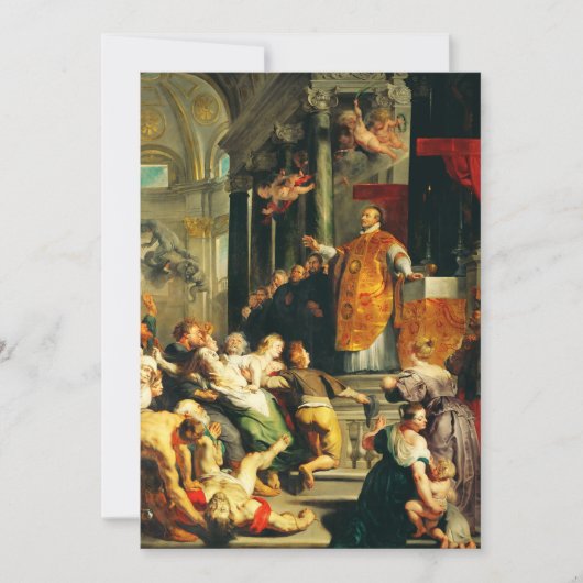Invitation Visions d'Ignace par Peter Paul Rubens (Devant)