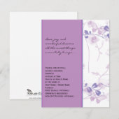 Invitation Visions sur les papillons à l'invitation du Baby s (Devant / Derrière)