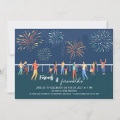 Invitation Visite d'affichage des feux d'artifice (Devant)