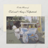 Invitation Visite en calèche (Devant / Derrière)