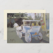 Invitation Visite en calèche touristique (Devant / Derrière)