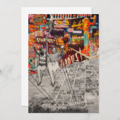 Invitation Visite vintage (Devant / Derrière)