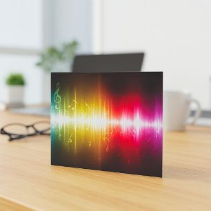 Invitation Visualiseur audio vibrant de spectre sonore musica