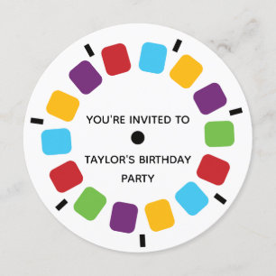 Invitation Visualiseur coloré Reel Retro Moderne