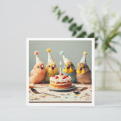 Invitation Vite ! Anniversaire de la perruche, anniversaire d (Debout devant)