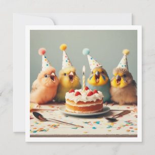 Invitation Vite ! Anniversaire de la perruche, anniversaire d