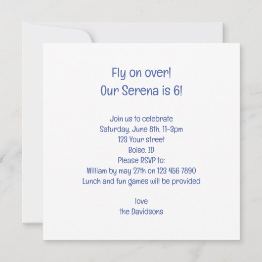 Invitation Vite ! Anniversaire de perroquets, anniversaire d' (Dos)