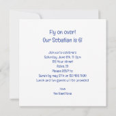 Invitation Vite ! Anniversaire de perroquets, anniversaire d' (Dos)