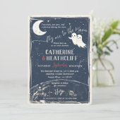 Invitation Vite-moi vers la lune Mariage des fantômes (Debout devant)