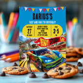 Invitation Vitesse dans des voitures de course personnalisées