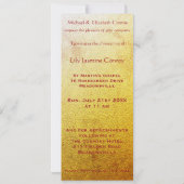 Invitation vitrail art déco baptême mariage inviter (Dos)